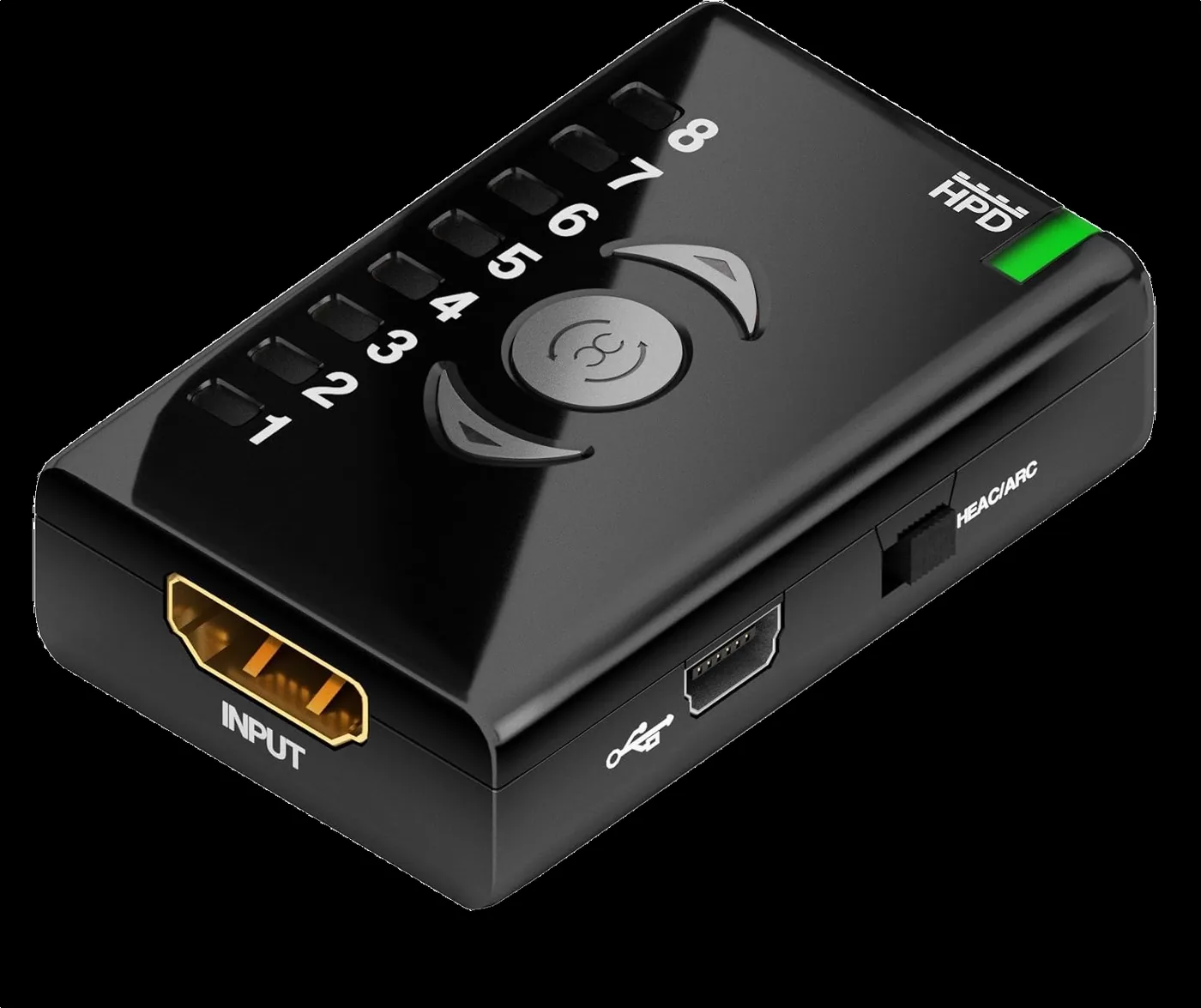 DR HDMI input en aansluitingen